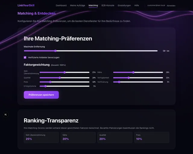 Matching-Präferenzen